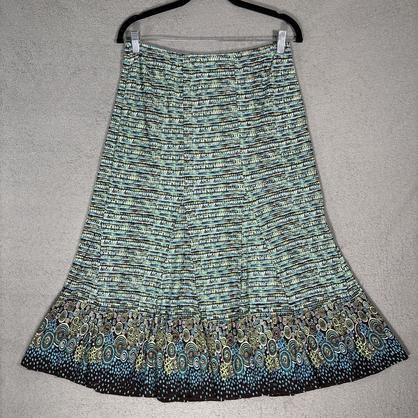 Pleat Pleat By Rafael Skirt Women Size M Earth Tones Boho Forest Fairy Retro Y2k